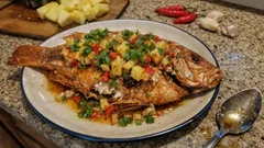 ปลาทับทิมทอดซอสสับปะรด สูตรนี้ได้ทั้งความกรอบและรสเปรี้ยวหวานพอดี