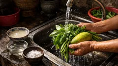 วิธีล้างผักผลไม้ให้สะอาดแบบคนไทย ทำง่ายในครัว ลดความเสี่ยงสารตกค้าง